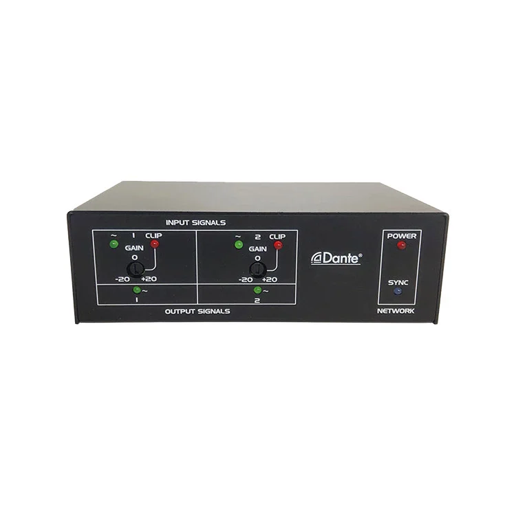 2 Mic and Line Inputs Dante Interface