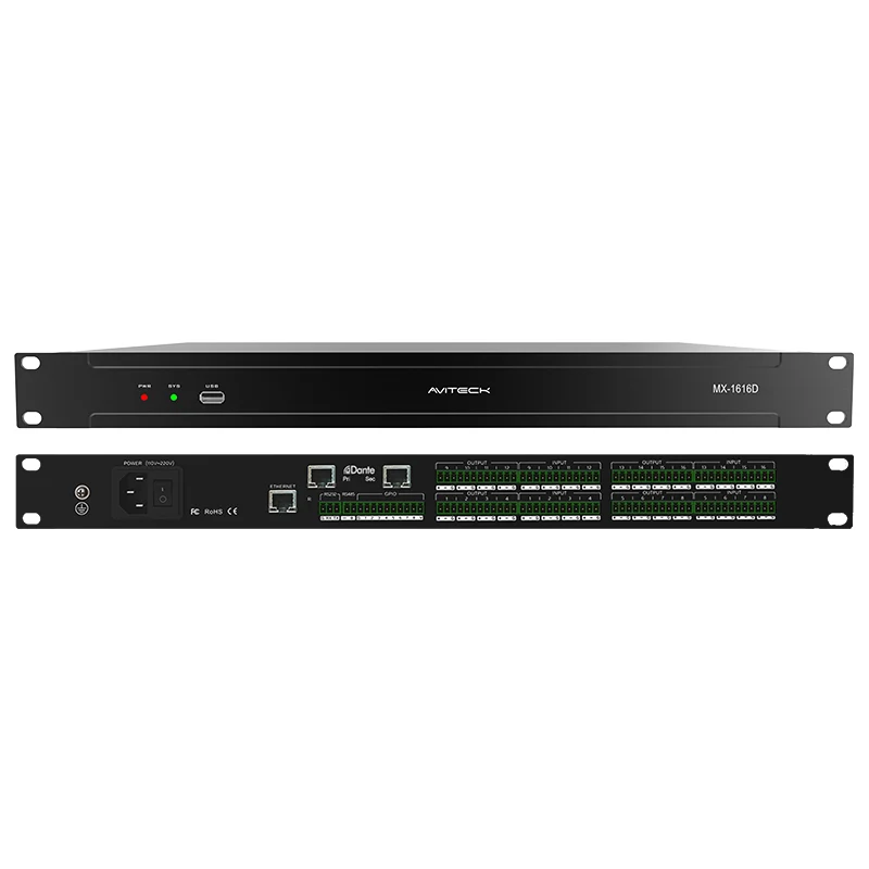 Why Choose Dante 16 in 16 Out Network Audio Processor?