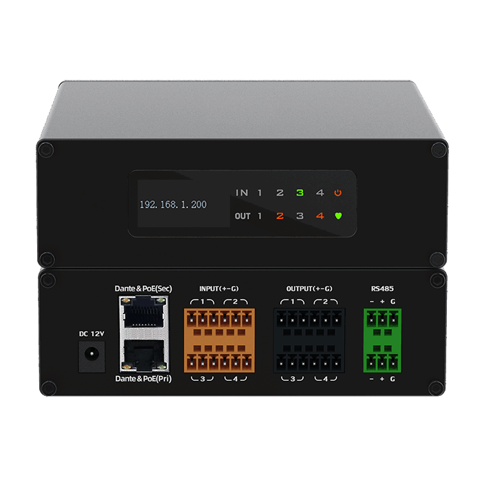 China Dante 4 in 4 Out Network Audio Processor Box Suppliers ...